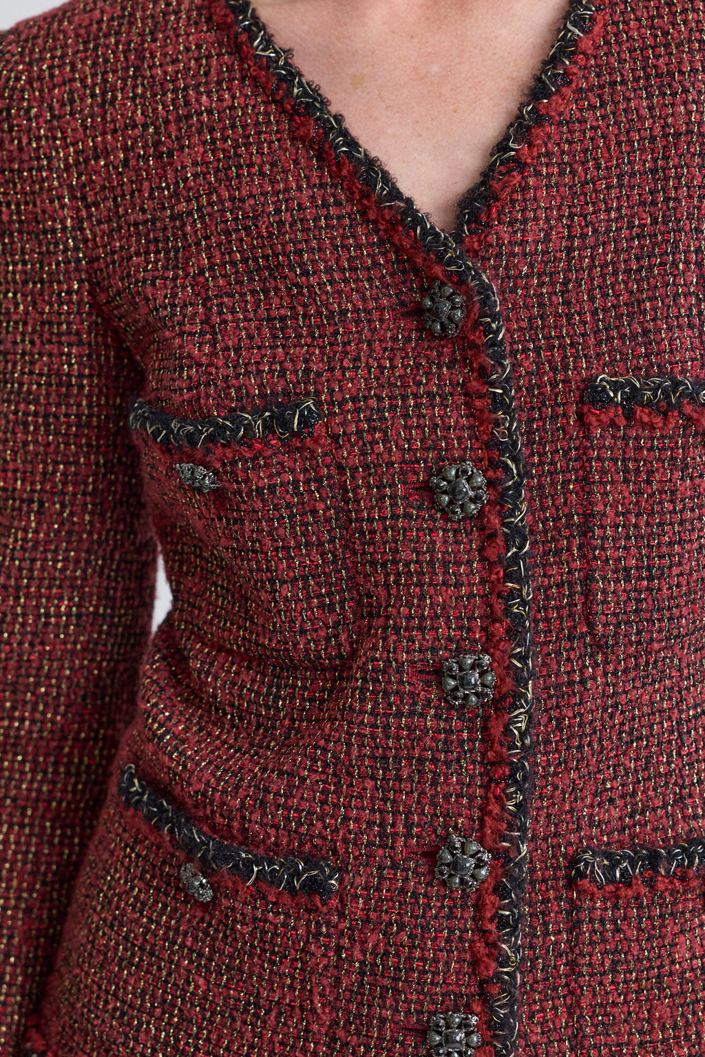 Chanel Red Tweed Jacket, FW 2011