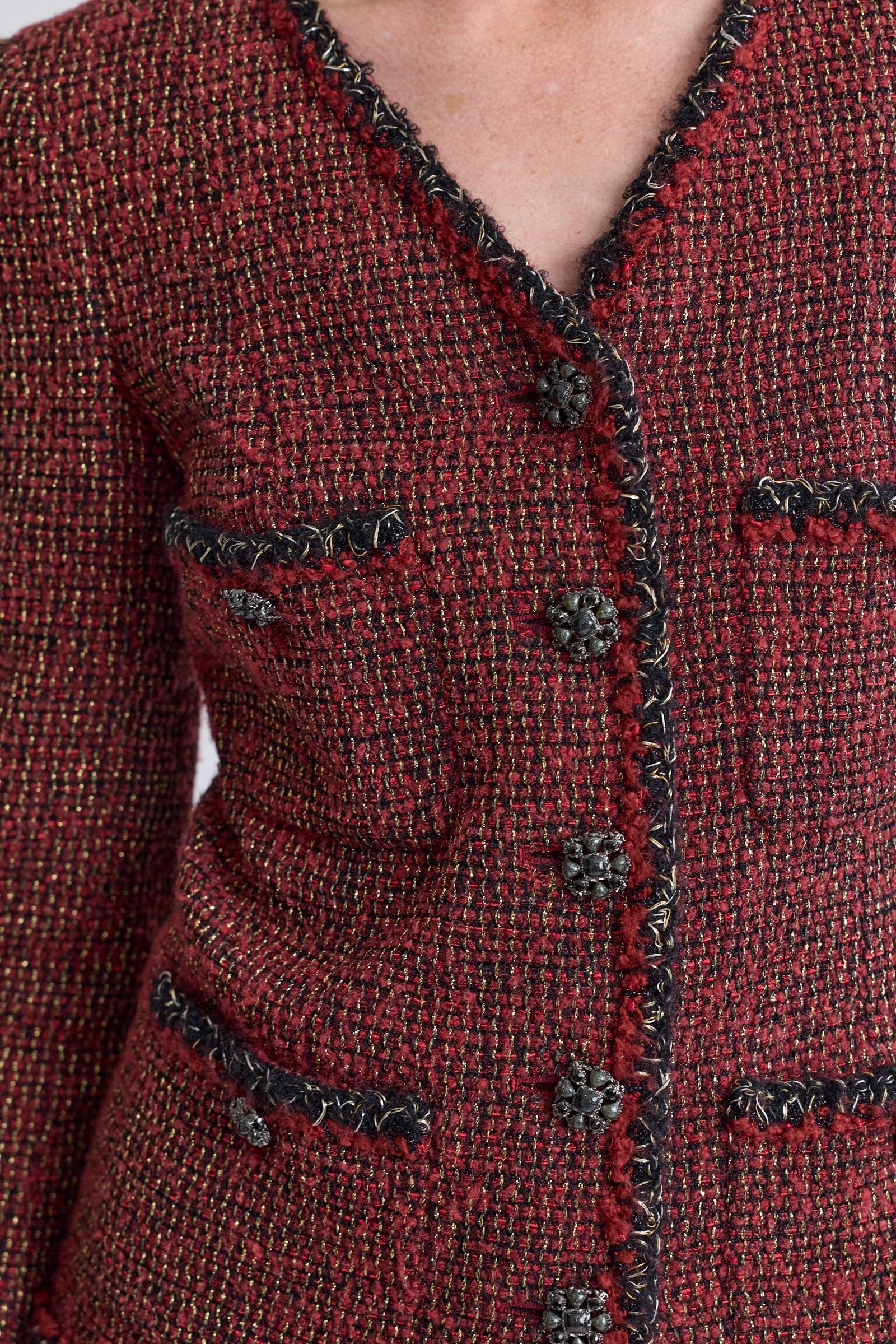 Chanel Red Tweed Jacket, FW 2011