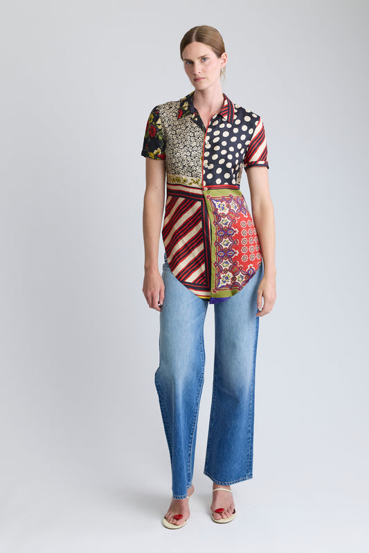 Jean Paul Gaultier Silk Scarf Blouse