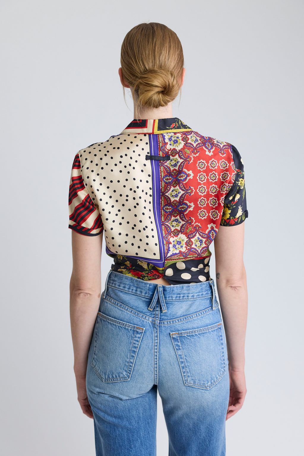 Jean Paul Gaultier Silk Scarf Blouse