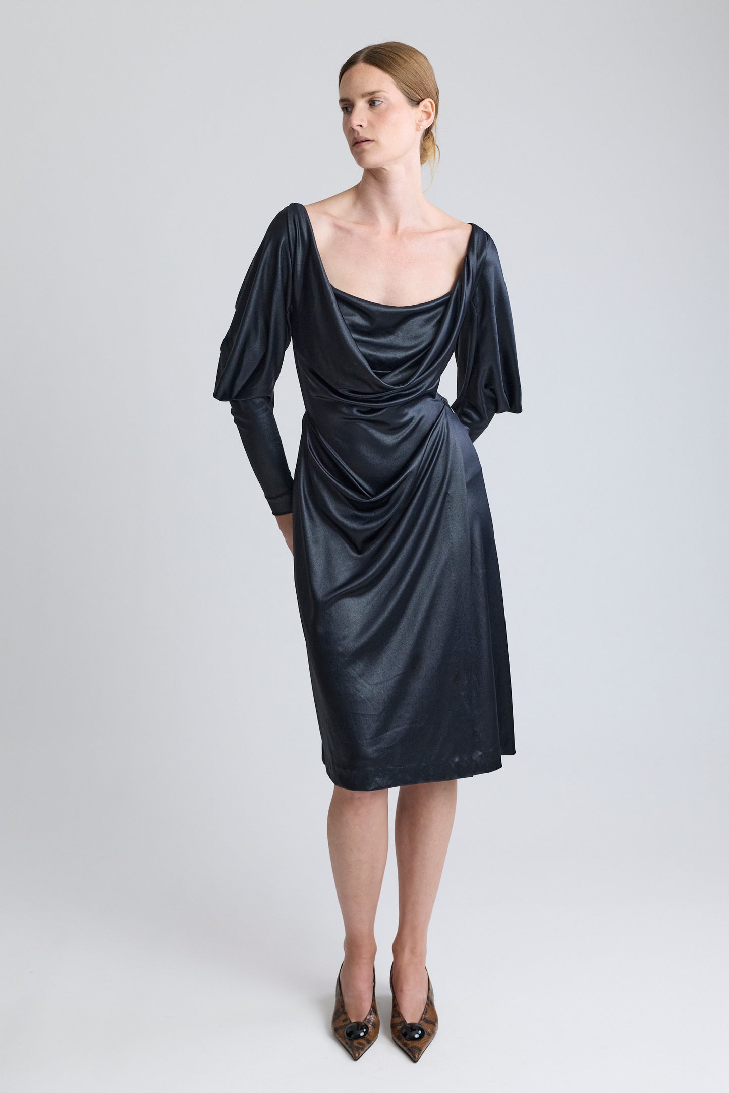 Vivienne Westwood Panther Draped Midi Dress, FW 1997