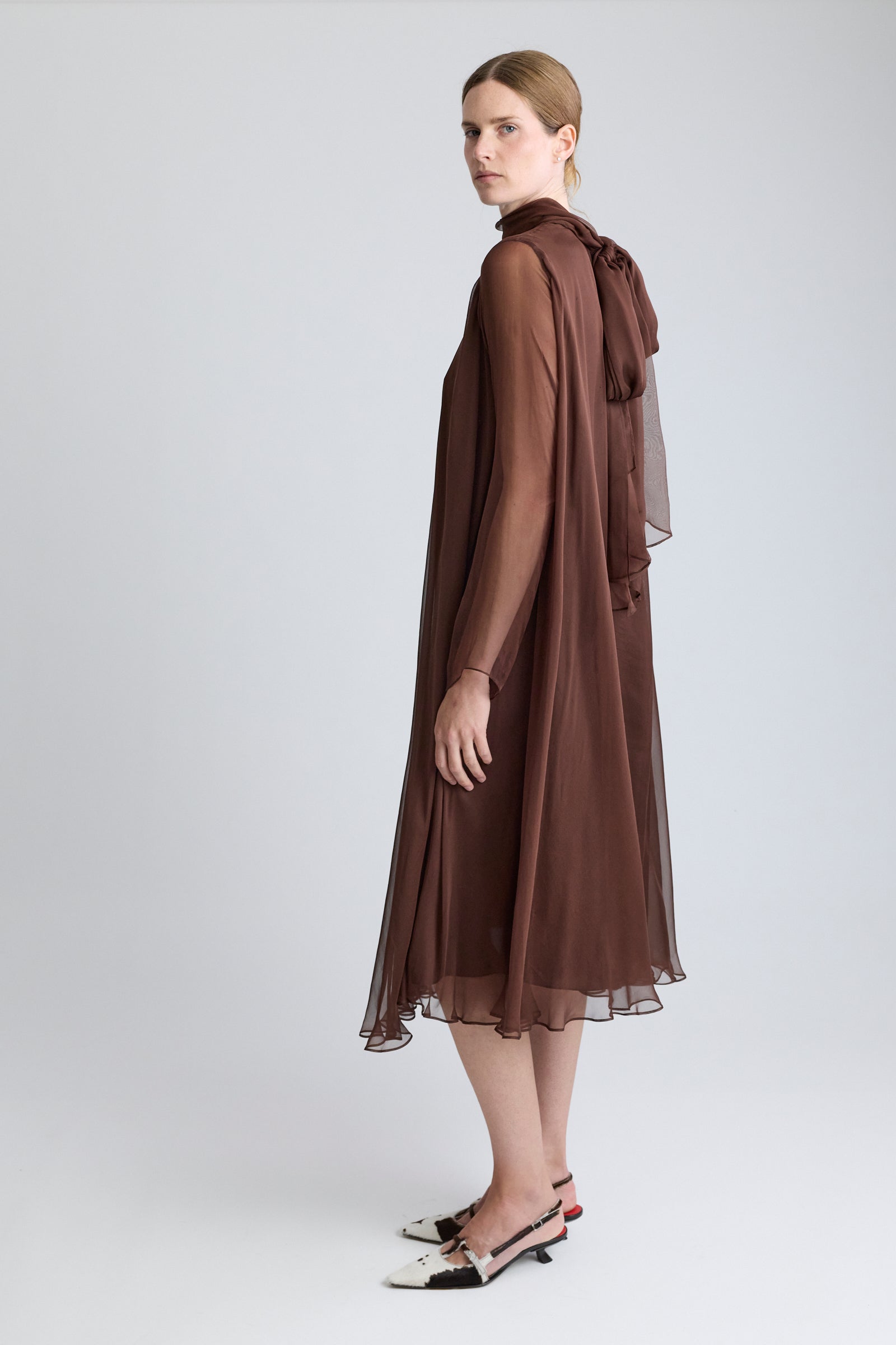 Yves Saint Laurent Silk Chiffon Dress
